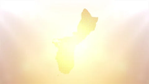 Guam Map Opener Stock Footage 247896668