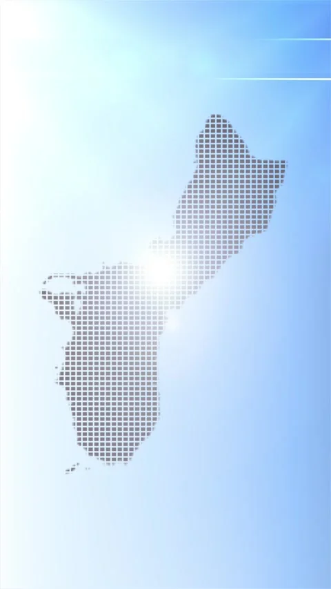 Guam Map Opener Stock Footage 277010641