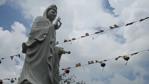 Guan Yim Statue Stock Footage 108258038