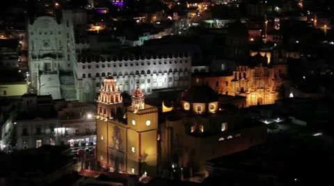 Guanajuato nightview Stock Footage 10559265