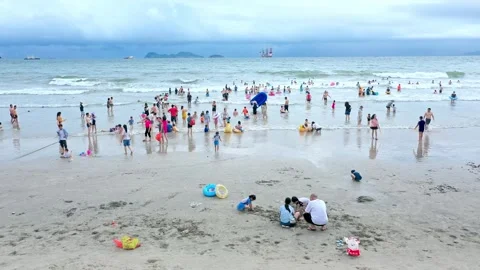 Guangdong April 24th, 2025: Exploring The Breathtaking Blue Seascape Of Huizhou Stock Footage 326838663
