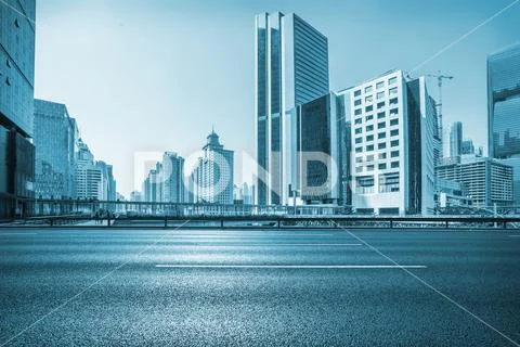Guangdong City landscape with road Stock Photos