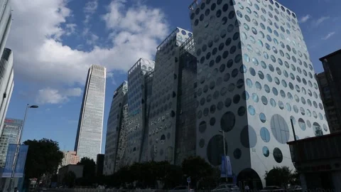Guanghua Lu Soho Stock Footage 203089775
