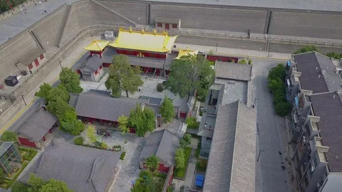  Guangren Temple inside Xi'an ancient city Stock Footage 97891393