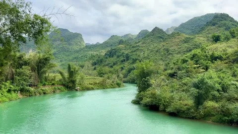 Guangxi River Landscape Stock Footage 326157016