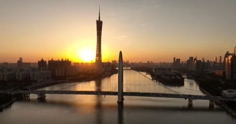 Guangzhou Cityscape Timelapse Video stock 330667075