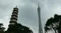 Guangzhou, Guangdong, Canton Tower, Chigang Pagoda, Red Mound Pagoda HD Footage