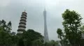 Guangzhou, Guangdong, Canton Tower, Chigang Pagoda, Red Mound Pagoda HD Footage