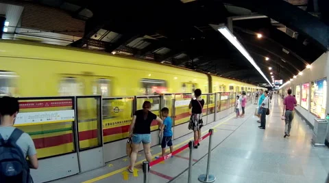 Guangzhou Metro Stock Footage 40484348