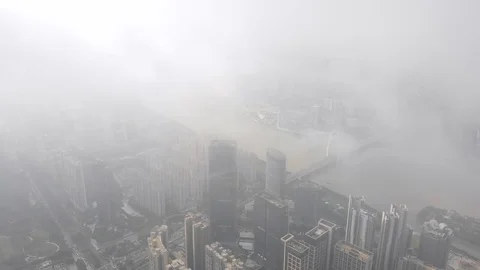 Guangzhou New town in the clouds Stock Footage 113160618