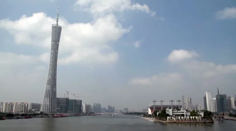 Guangzhou Skyline 스톡 동영상 891081