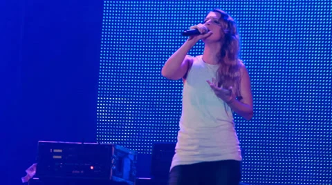 Guano Apes live performance at the rock festival The Best City.UA Stock Footage 31866850