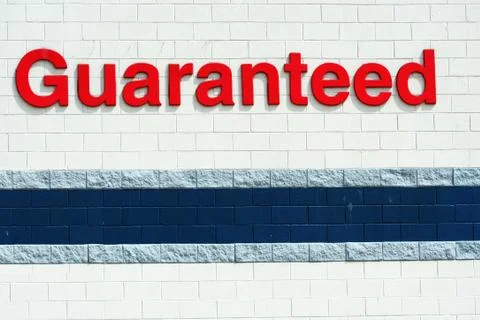 Guaranted sign Stock Photos