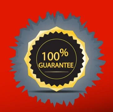Guarantee badge  3d Stock Illustration