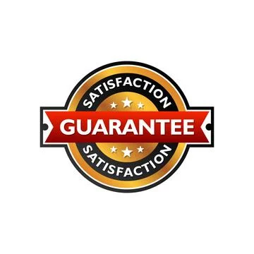 Guarantee gold vector stamp isolated on white background Stock Illustration
