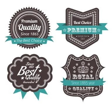 Guarantee label Stock Illustration