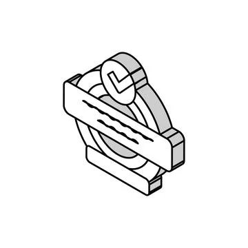 Guarantee quality isometric icon vector illustration Illustrazione stock