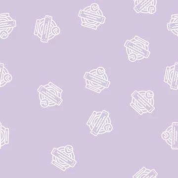 Guarantee quality line seamless pattern Stock Illustration