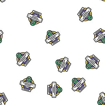 Guarantee quality vector seamless pattern Stock Illustration