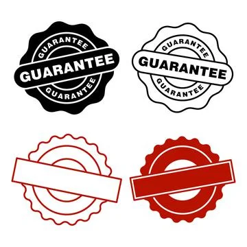 Guarantee rubber stamp icon vector design templates Stock Illustration