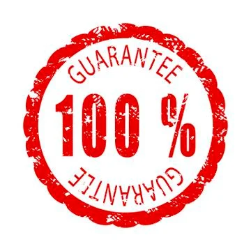 Guarantee rubber stamp Stock Illustration