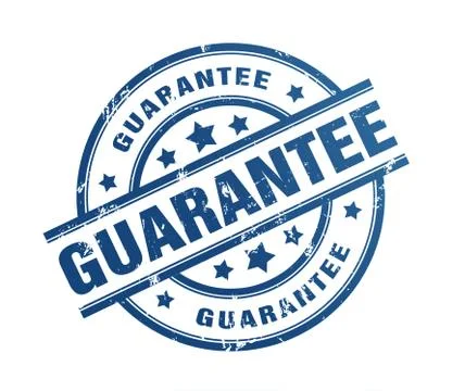 Guarantee rubber stamp illustration Stock Illustration