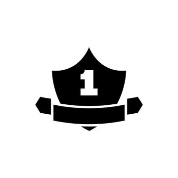 Guarantee Shield Flat Vector Icon Stock Illustration