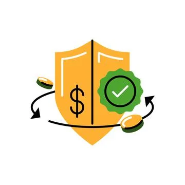 Guarantee. Vector icon in bold line style Stock Illustration