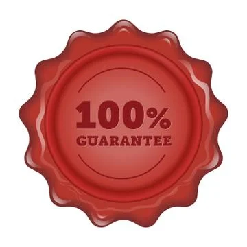 Guarantee wax stamp Stock Illustration