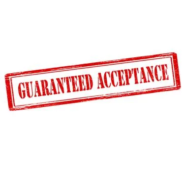 Guaranteed acceptance Stock Illustration