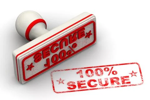 Guaranteed complete security. The seal and imprint Stock Illustration