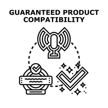Guaranteed product compatibility concept vector illustration Stock Illustration