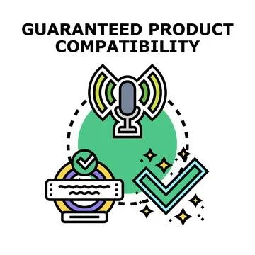 Guaranteed product compatibility concept vector illustration Stock Illustration