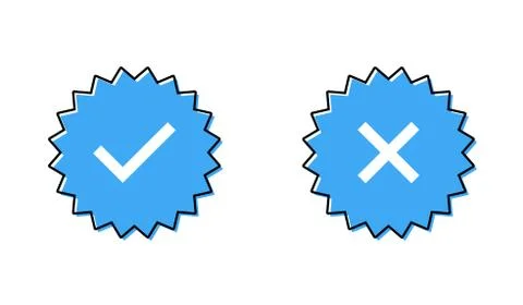 Guaranteed stamp set or verified badge. Verified icon stamp Stock Illustration