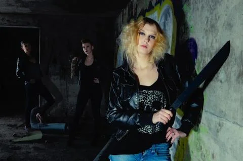 Guard blonde Stockfoto's