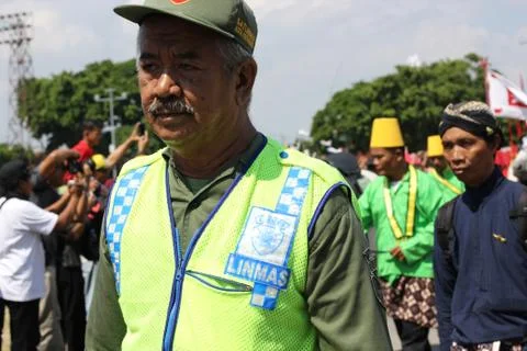 A Guard at The Carnival Foto stock