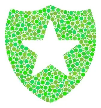 Guard Composition of Circles Stock Illustration