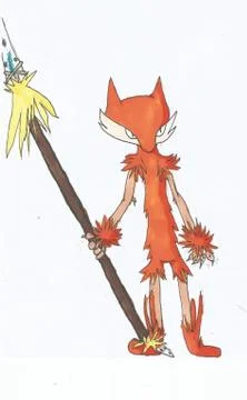 Guard Fox Artwork Stock Illustration