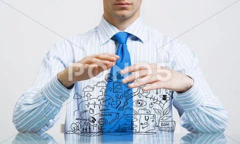 Guard of his ideas Stock Photos