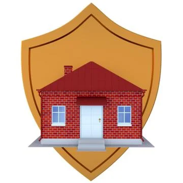Guard of home concept Stock Illustration