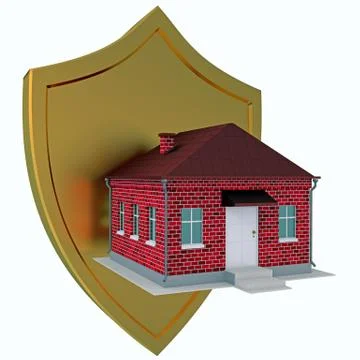 Guard of home Illustrazione stock