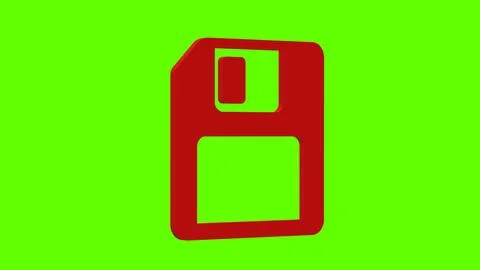 Guard information data red set icon 3d illustration rotation Stock Illustration