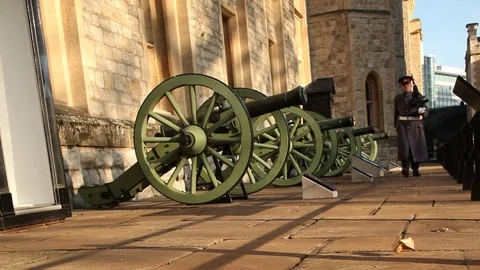 Guard  march at the Tower Of London Video stock 70643268