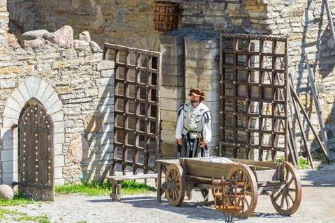 Guard of the old castle. Stock-Fotos