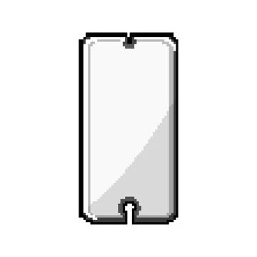 Guard phone screen protector pixel art vector illustration Ilustración de archivo