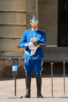 Guard at the post Stock Photos