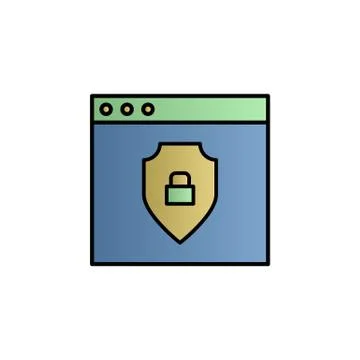 Guard, protection color gradient vector icon Stock Illustration