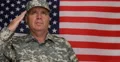 Guard Soldier Salute Army Force USA Flag Background Military Security Concept 4k or 4k+ Resolution
