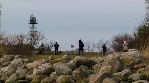 Guard tower on border Stock Footage 33694625