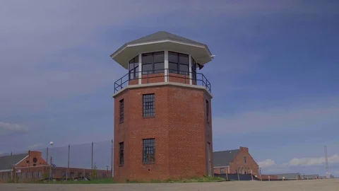 Guard Tower at Lorton Prison in Va Video stock 77423425